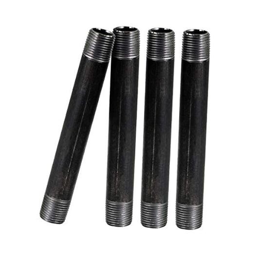 3/x 12 Inch Black Steel Pipe (-Pack), Heavy Duty Industrial 3/4″ x 12″ 4