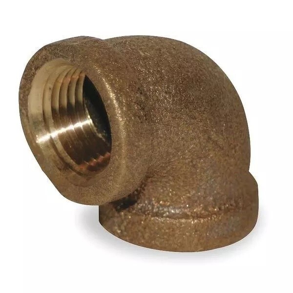 Various Sizes of 90 Degree Elbow Red Brass Female NPT Threaded Class 125 Pipe LF