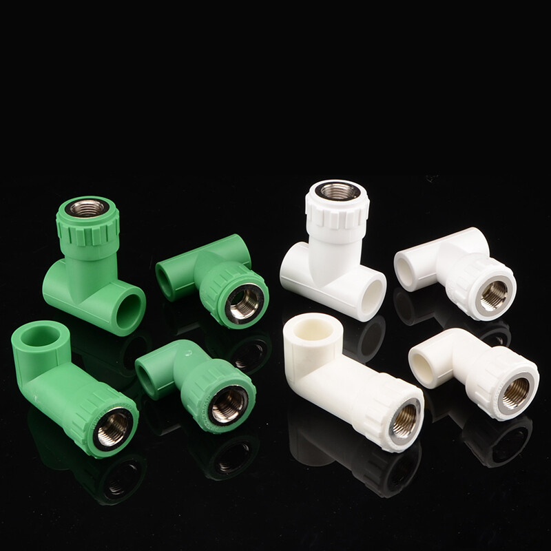 20mm 25mm PPR Tee/Elbow Pipe Coupling Connector Fitting Adapter White/Green