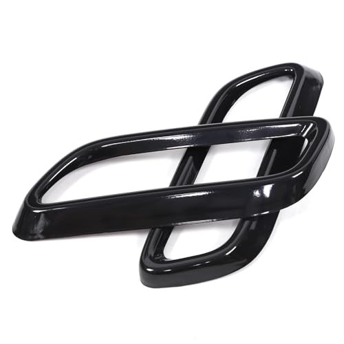 Tail Throat Exhaust Outputs Frame Cover Trim Compatible with 2020 Glossy Black