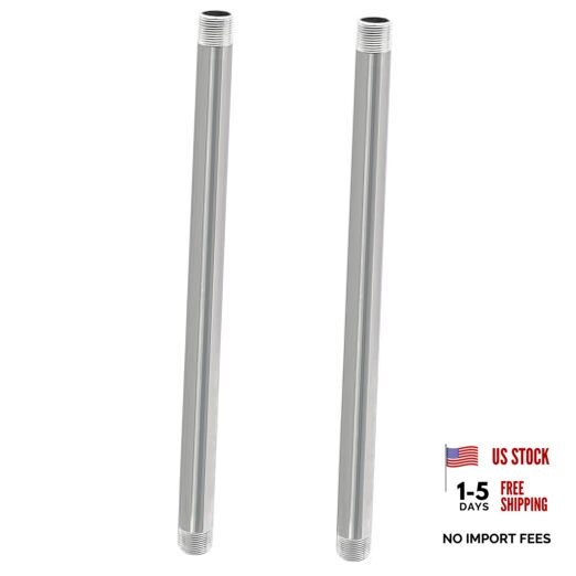Stainless Steel Pipe, 304 Pipe Nipple Fits Standard 3/4 Inch 3/4″ x 18″