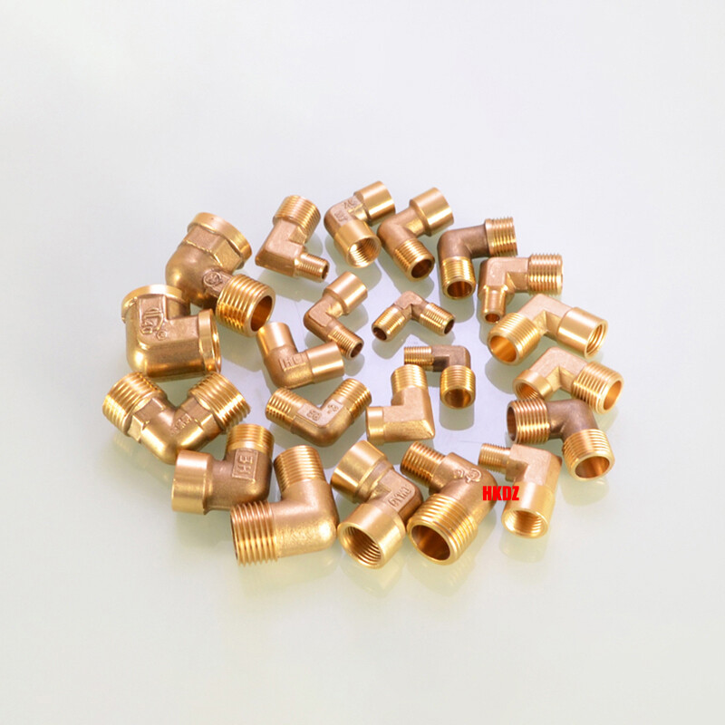 1/8″~1/2″ Brass 90° Elbow Female Male BSP Threaded Fittings Water Pipe Connector