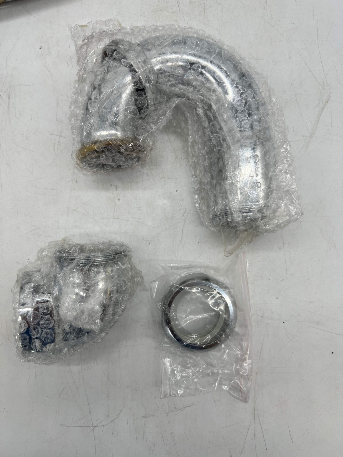 Dearborn 750-1 P-Trap w/ Reducing Poly Washer, 17-Gauge, Chrome *Lot of (3)* (Ne