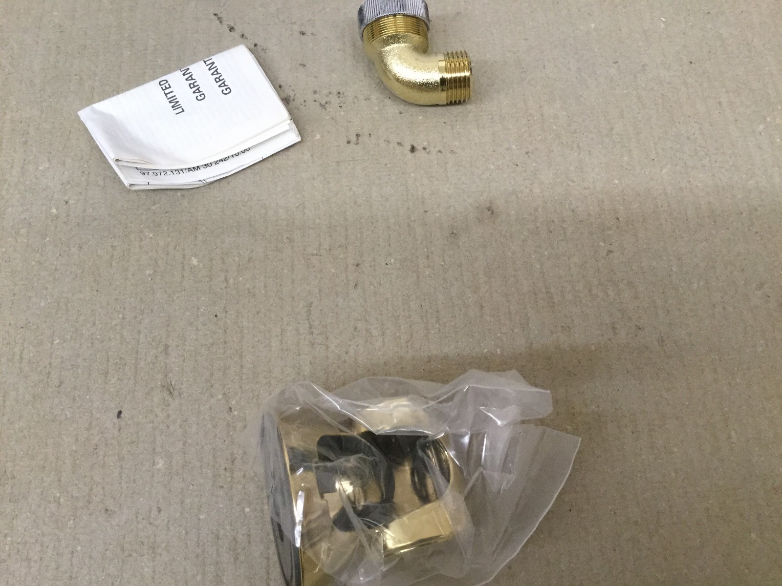 GROHE 28228R00 RELEXA COSMOPOLITAN ELBOW WALL UNION. POLISHED BRASS FINISH