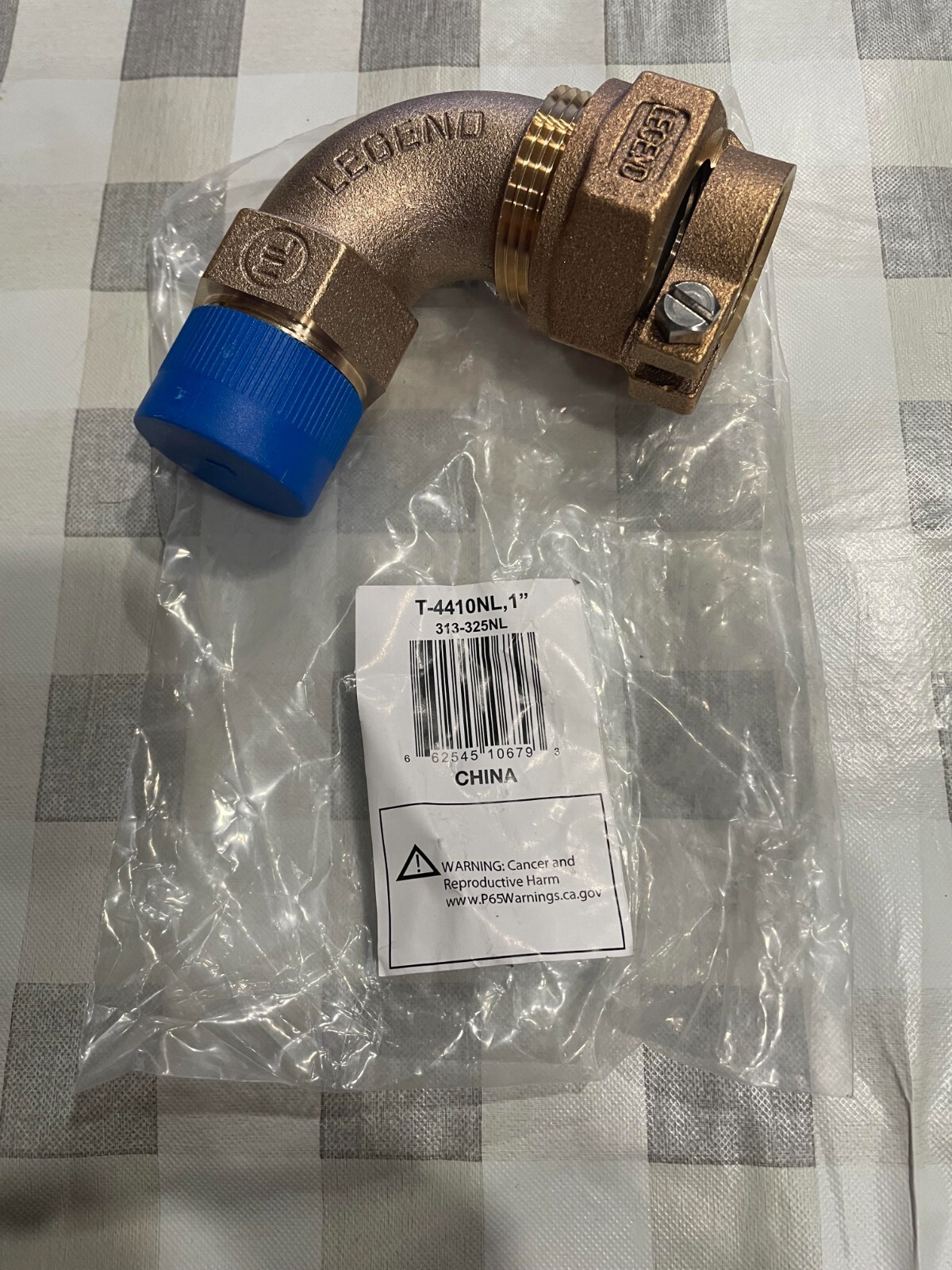 LEGEND VALVE 313-325NL WATER 90º ELBOW LEAD FREE 1″ SERIES T-4410NL PAK X MNPT