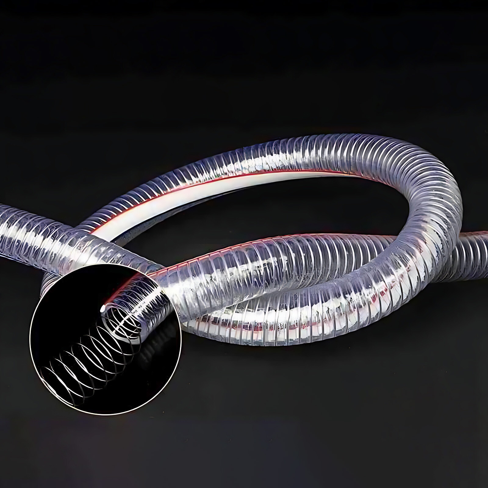 Heavy Duty Braided Wire Reinforced Clear Flexible PVC Hose Pipe – Water Air Fuel