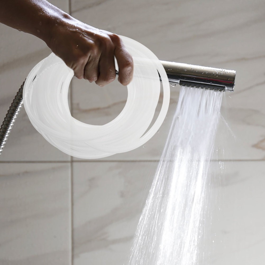 Silicone Shower Hose Inner Tube 6M White Flexible Leak Proof for Bathroom