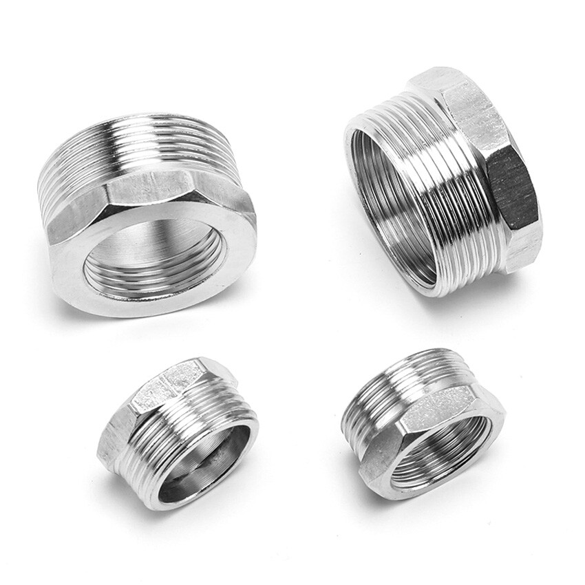 1/4″-2″ BSP Male Female Stainless Steel Pipe Fittings Reducing Adapter Connector