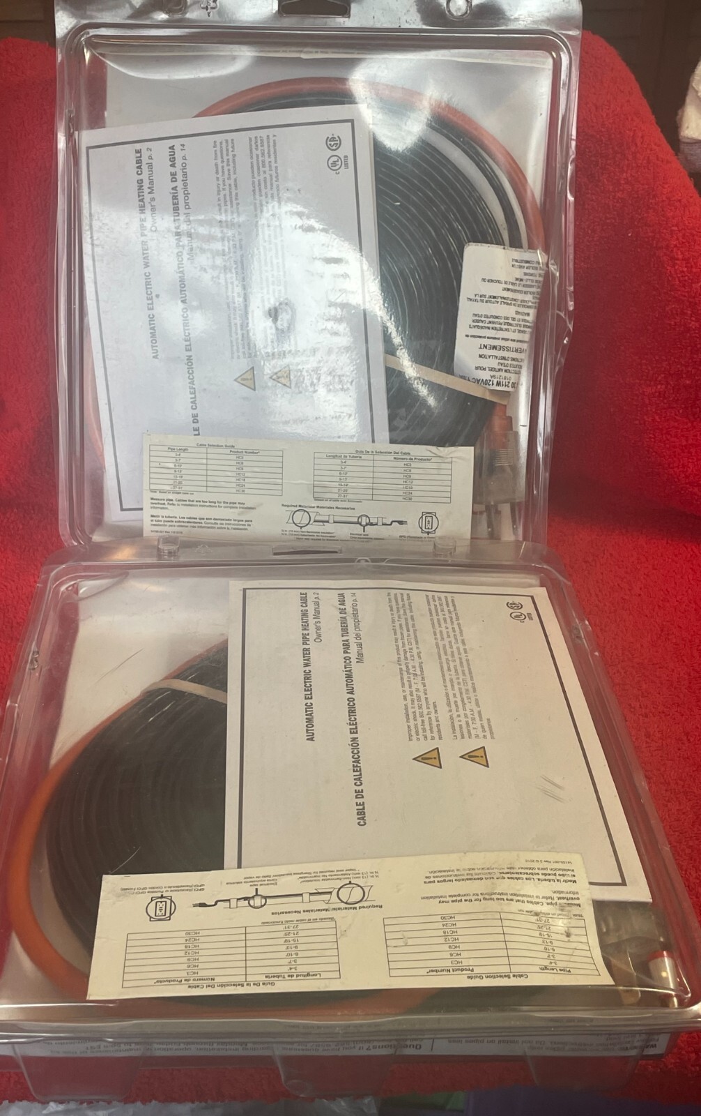 NEW Frost King electric water pipe heat cable 27-31 FT HC 30 120 VAC