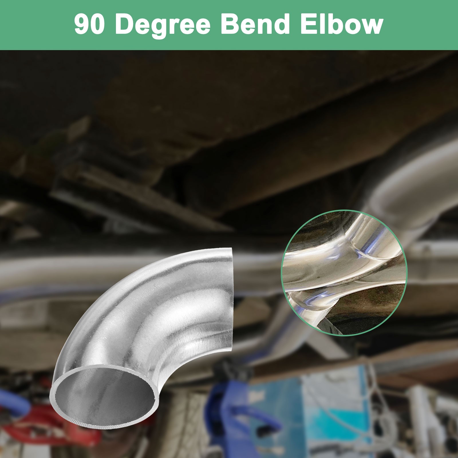 4-Pack OD 1 Inch 90 Degree Mandrel Bend Elbow, Thicken 1.5 mm Height 41 mm