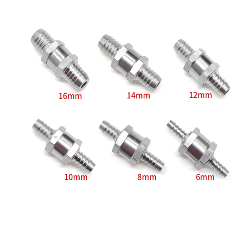 4mm 6mm 8mm 10mm 12mm-16mm Aluminum alloy Inline One-way Non-return Check Valve