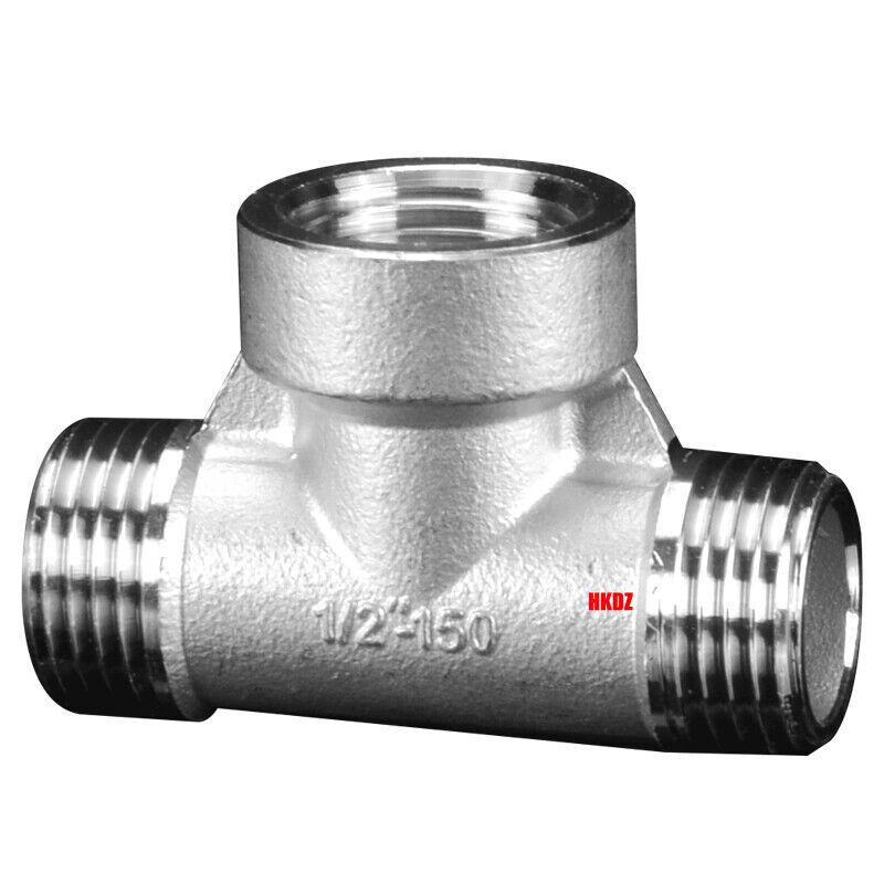 304 Stainless Steel Pipe Fittings BSP 1/4″~2″ Female/Male Thread 3-Way Connector