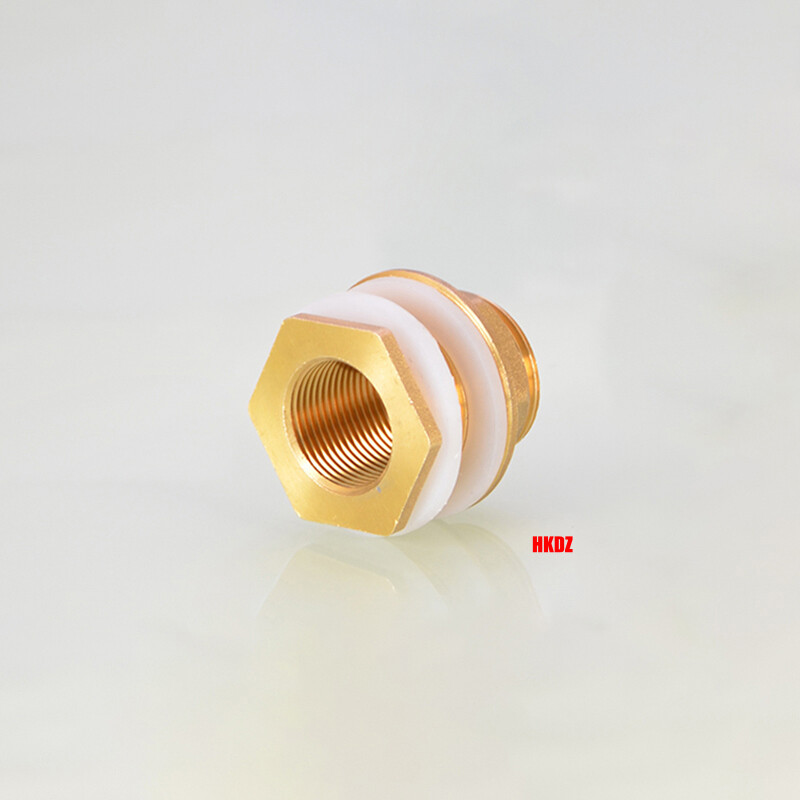 1/2″~2″ Brass Water Tank Connector Female/Male Thread Bulkhead Fittings Adapter