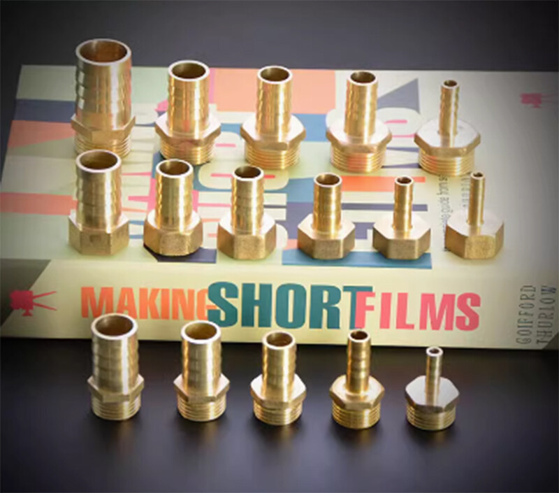 BSP Male/Female Thread Fitting x Barb Hose Tail End Connector For Air Fuel Brass