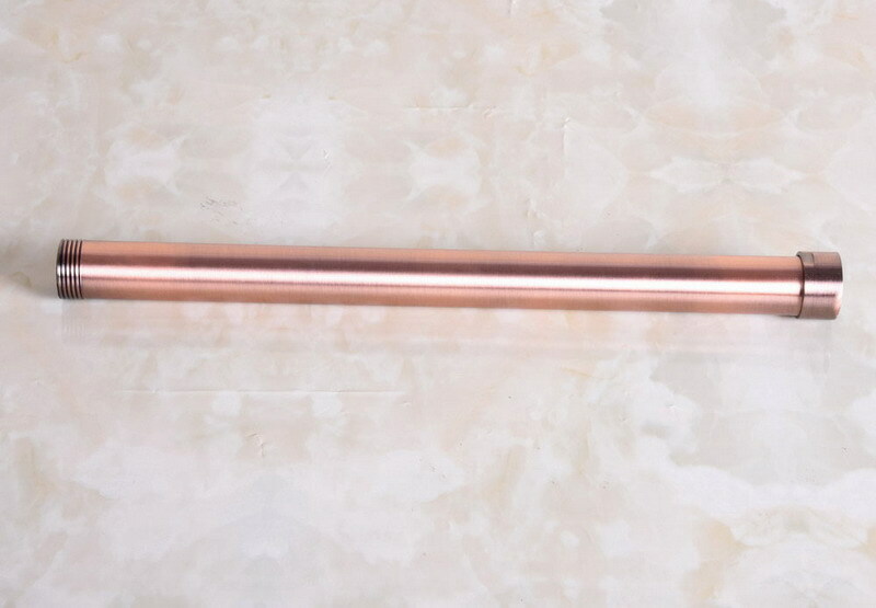 Antique Red Copper Extension Tube Pipe Rod For Rain Shower Faucet Set Zba702