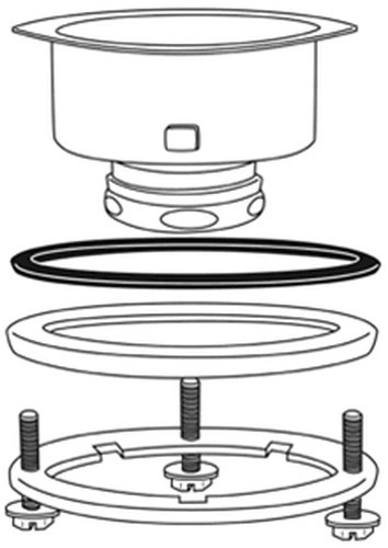 PASCO 21905 Basket Strainer 3-1/2″ to 4″ Brushed Nickel PVD Finish