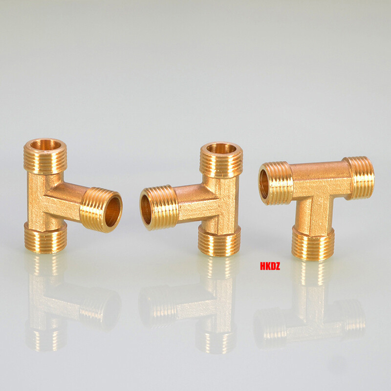 Brass BSP 1/2″ T-Shape Pipe Fittings Male/Female Thread Extension Tee Connector