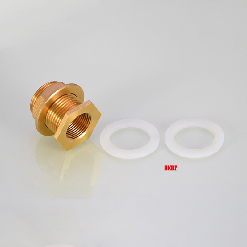 1/2″~2″ Brass Water Tank Connector Female/Male Thread Bulkhead Fittings Adapter