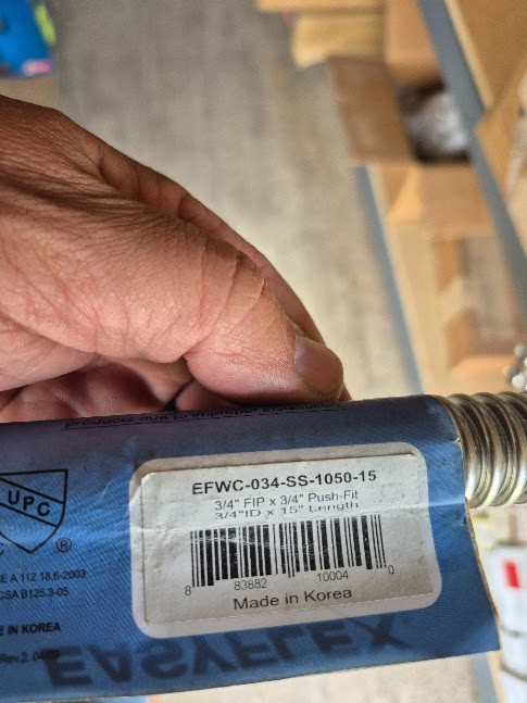 Easyflex water connections, various sizes & lengths, free shipping CONUS
