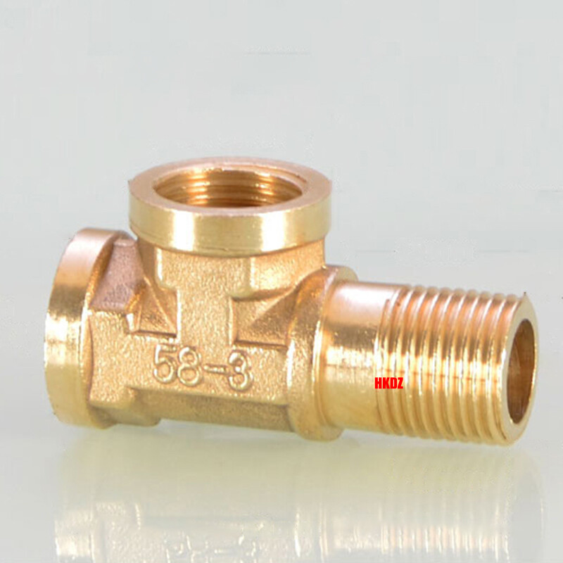 Brass BSP 1/2″ T-Shape Pipe Fittings Male/Female Thread Extension Tee Connector