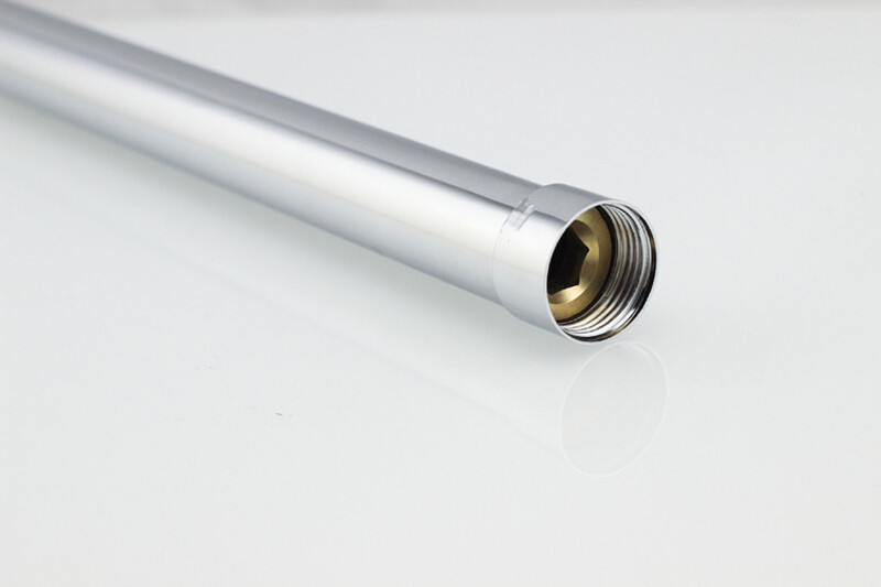 Polished Chrome Shower Extension Tube Pipe Adjustable Shower Arm Shower Faucet