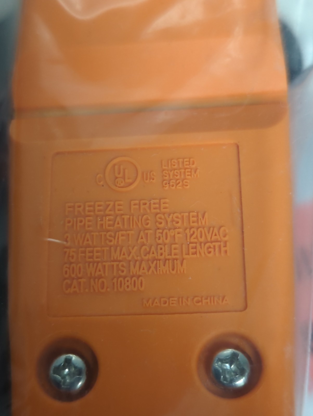 EASY HEAT,042110,FREEZE FREE FUSED PLUG KIT NOS