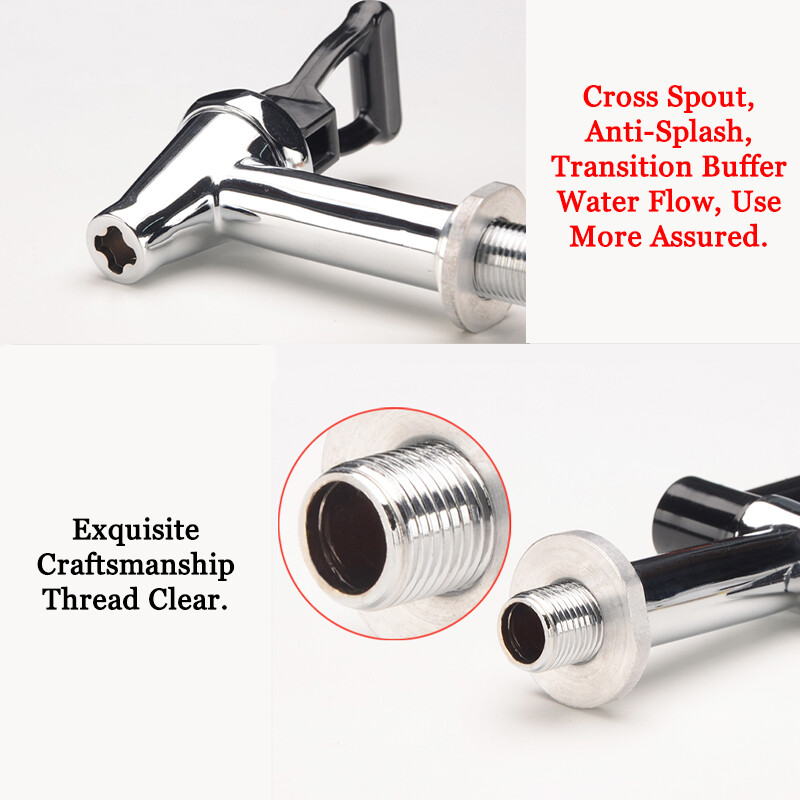 Stainless Steel Tap Assembly Hot Water Boiler Faucet High Temperature Resistant