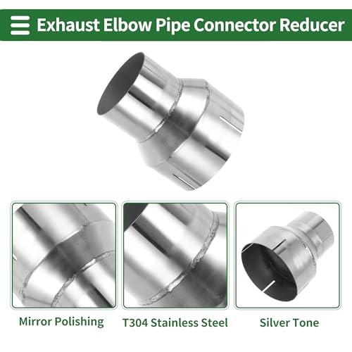 Mandrel Exhaust Bend Elbow Concentric Reducer T304 Stainless 2.5″OD to 3.5″OD