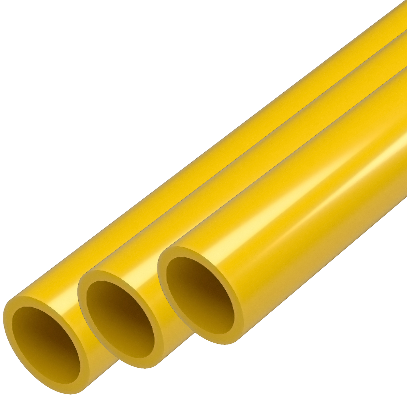 1/2″ Sch 40 Furniture Grade PVC Pipe, 40″L, Yellow (3-PK), FORMUFIT-Made in US
