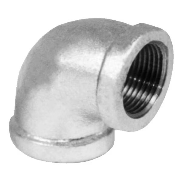 Various Sizes of Galvanized 90 Degree Elbow NPT Threaded Mall Iron Class 150 GAV