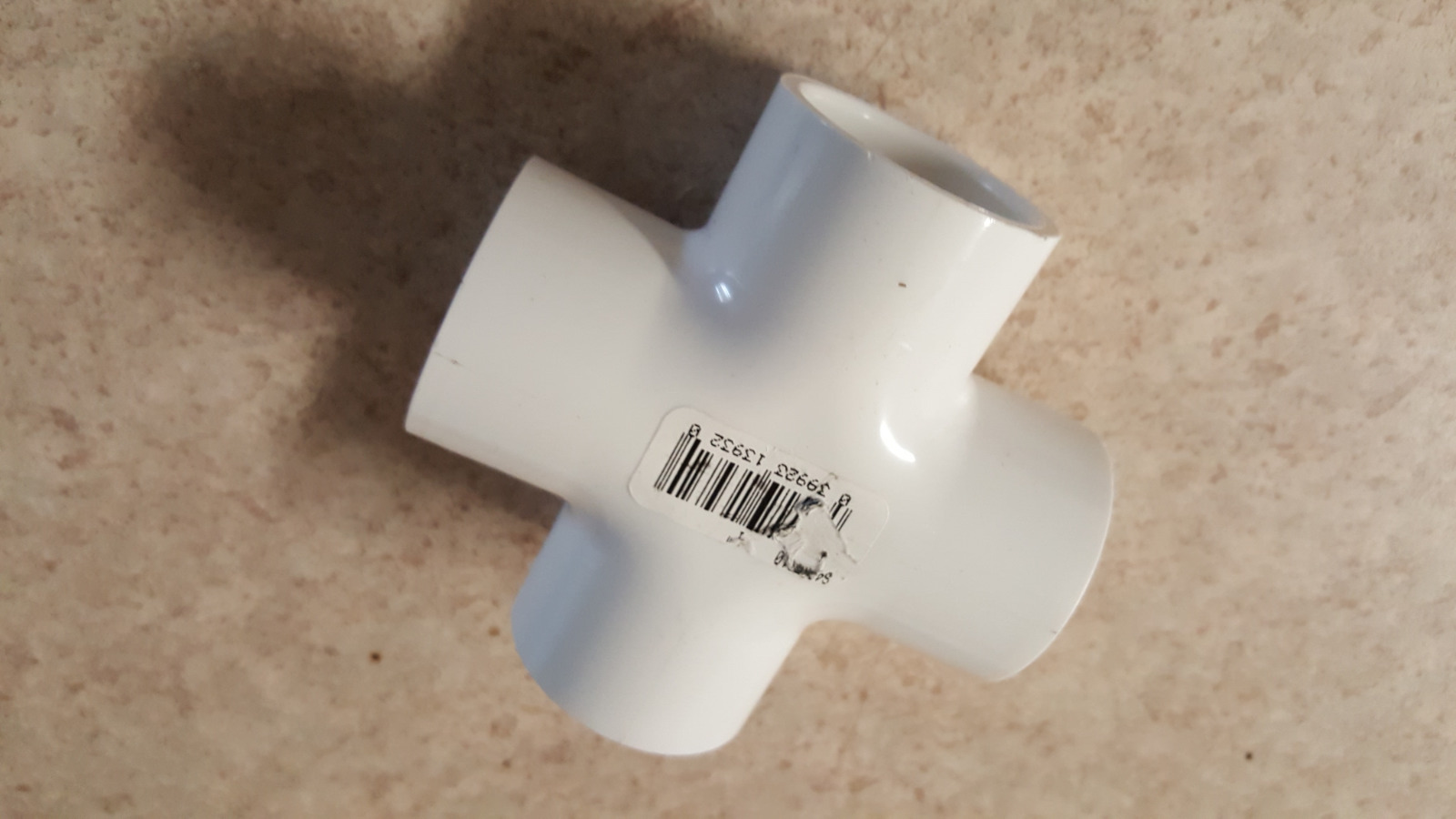 1″ inch 4-way Tee PVC fitting connector elbow ( qty 1) sch 40