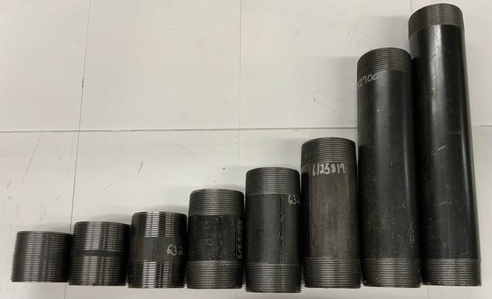 2″ Black Pipe Nipple NPT Threaded Both Ends