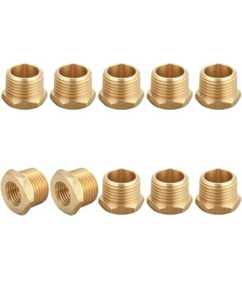 1/2 Inch NPT Male x 1/4 Inch NPT 1/4″ NPT Female x 1/2″ NPT Male 10 Piece