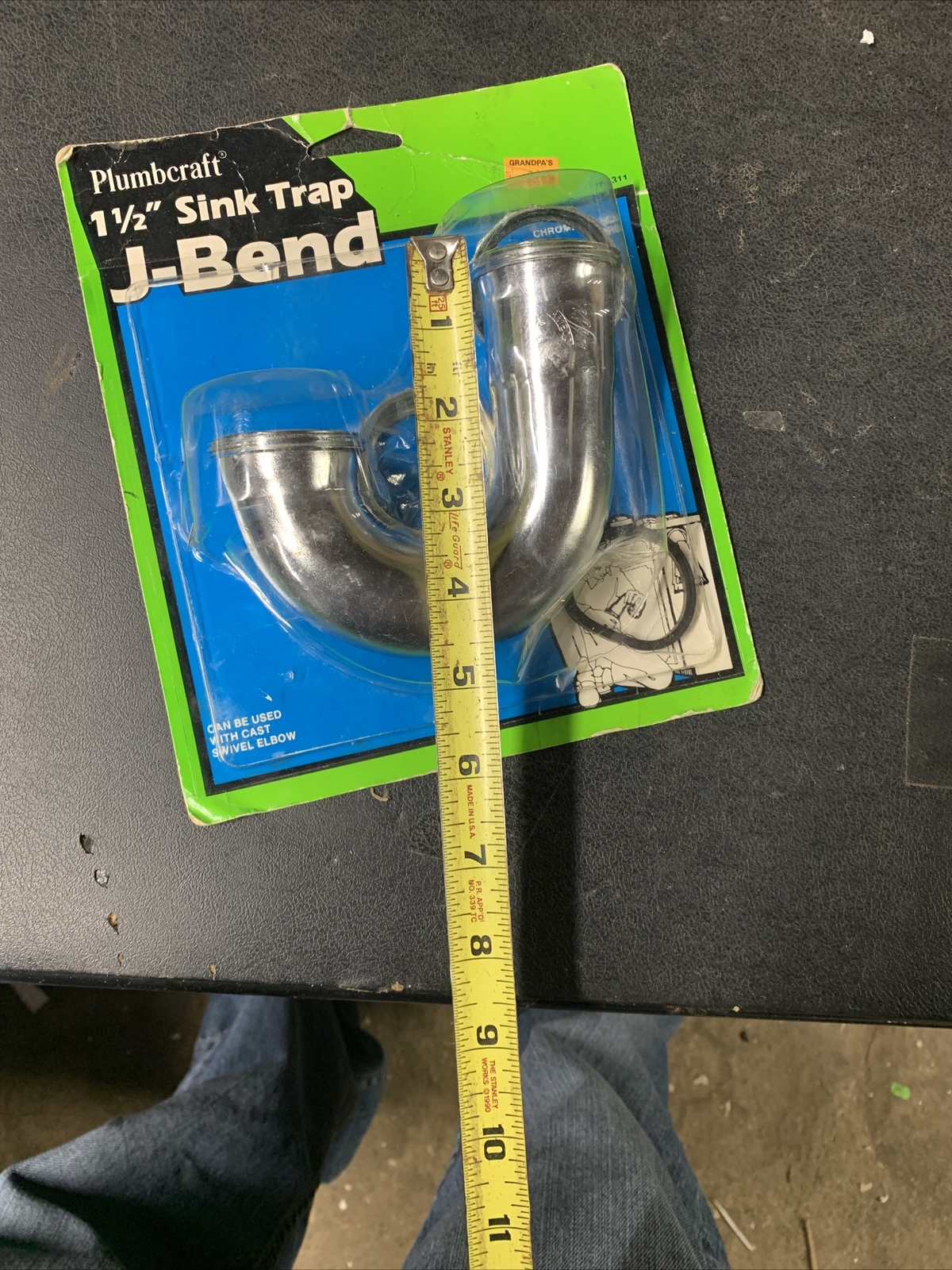 Plumbcraft Chrome Plated Brass J-Bend Housing P-Trap 1-1/2″ Dia x 5″ Total Width