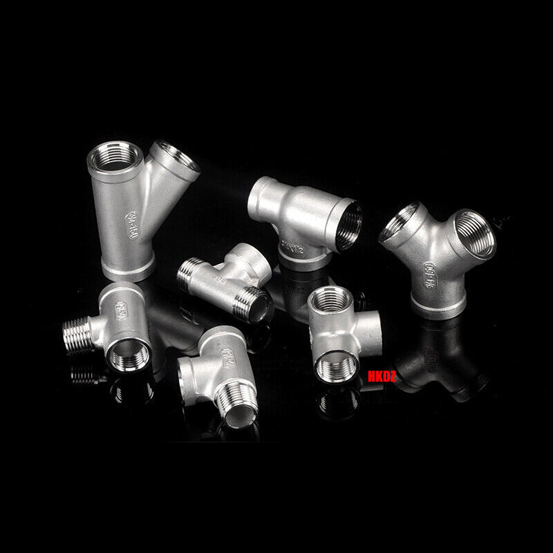 304 Stainless Steel Pipe Fittings BSP 1/4″~2″ Female/Male Thread 3-Way Connector