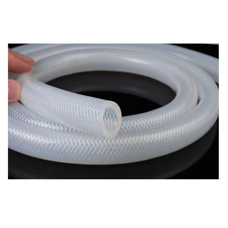 Silicone Braided Hose Food Grade ID 4mm-50mm Reinforced Tubing Vacuum Tube Pipe