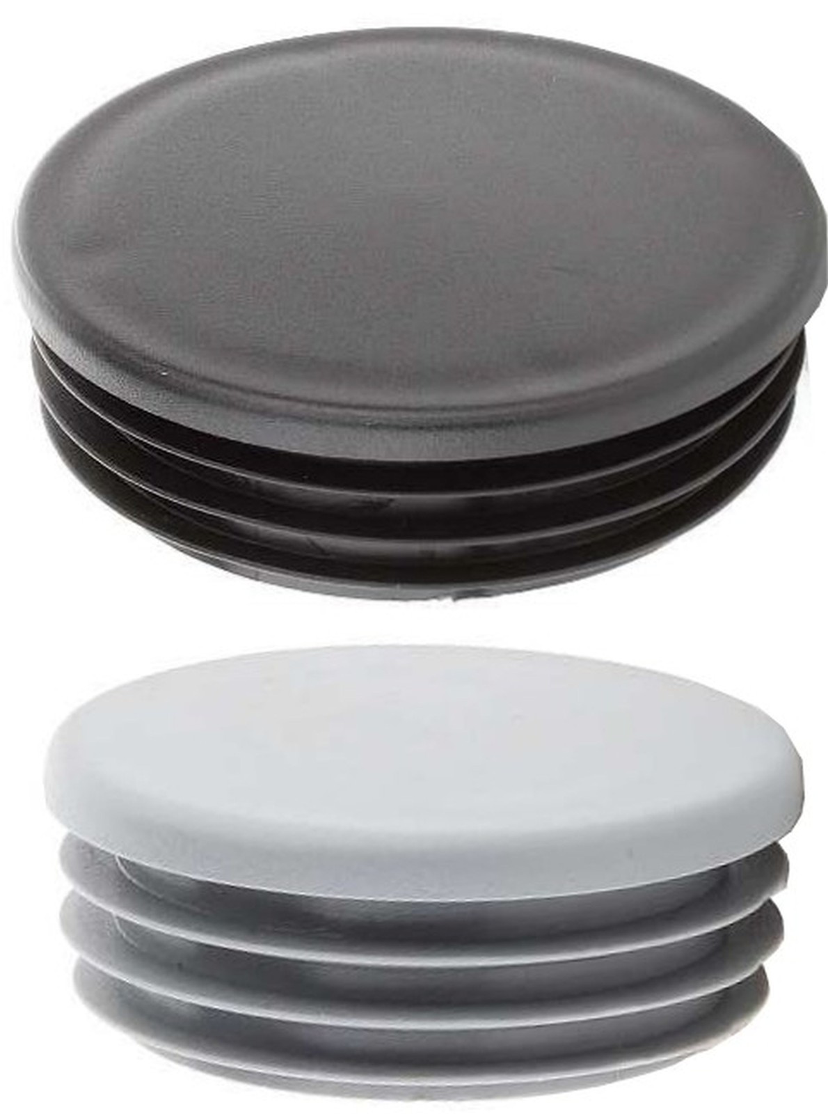 10x Round Lamellar Plug 15mm Round Plug Black End Caps Plastic