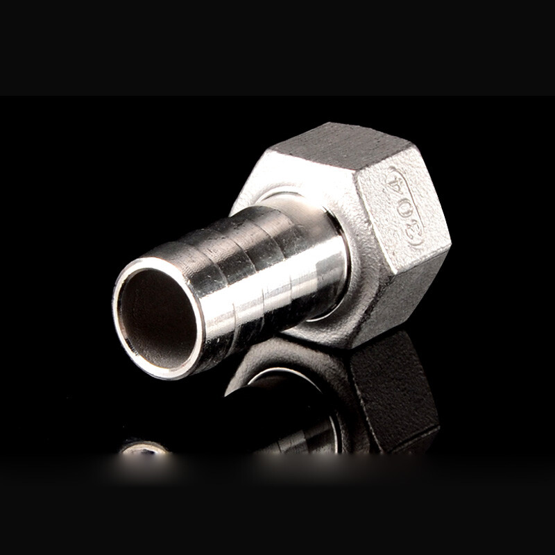 BSP 3/4″ 1/2″ 3/8″ Stainless Steel Female Fitting x Barb Hose Tail End Connector