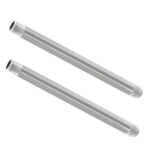Stainless Steel Pipe, 304 Pipe Nipple Fits Standard 3/4 Inch 3/4″ x 14″
