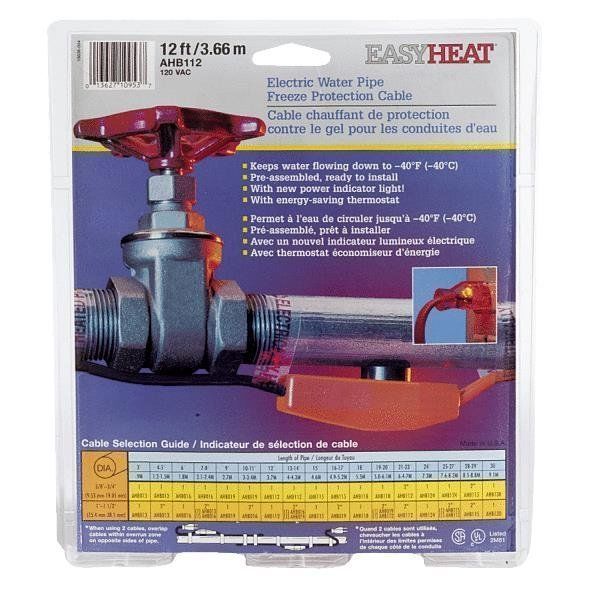 Easy Heat Tape 9′ Electric Pipe Heating Cable Freeze Protection