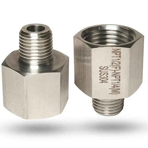 1/4 Inch Male to 1/2 Inch Female Reducer Adapter, 304 1/2 female X 1/4 male