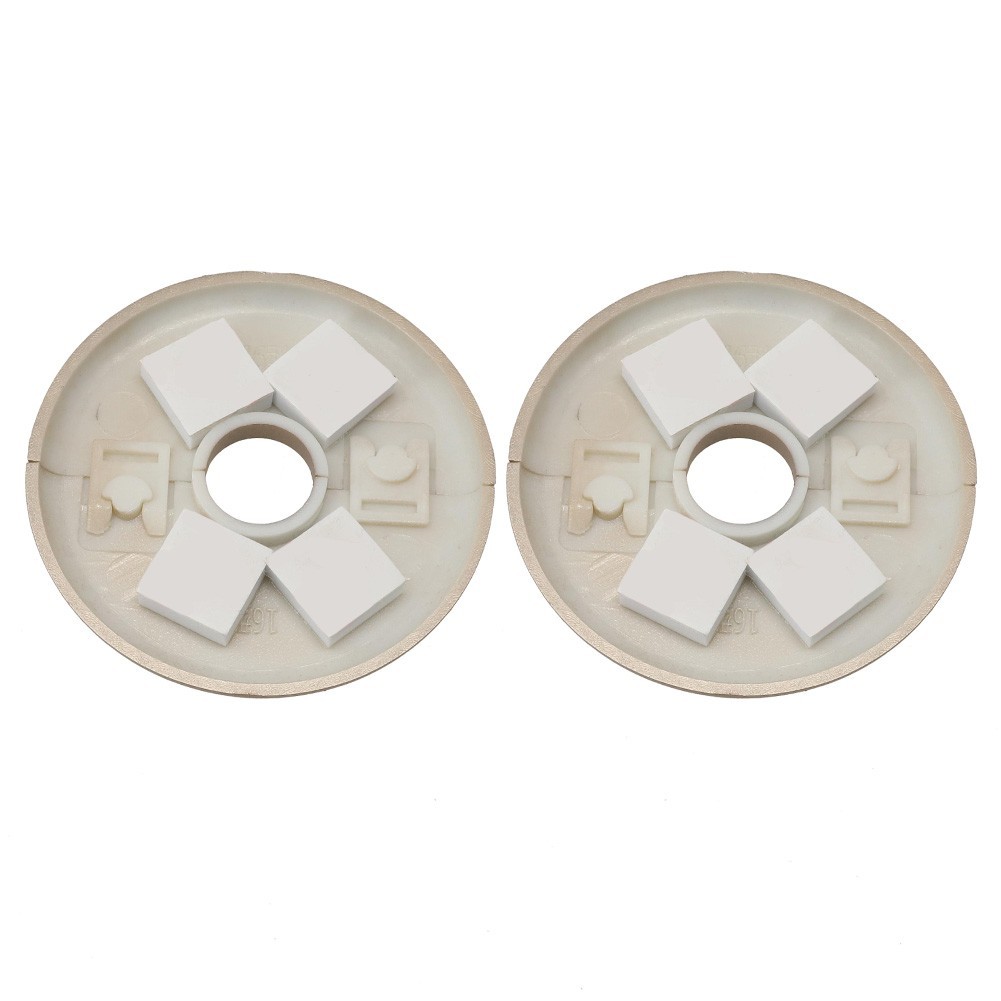 2pcs Radiator Pipe Cover Collar 2.7 Dia 15mm Hole, Slide Over Existing Pipe New