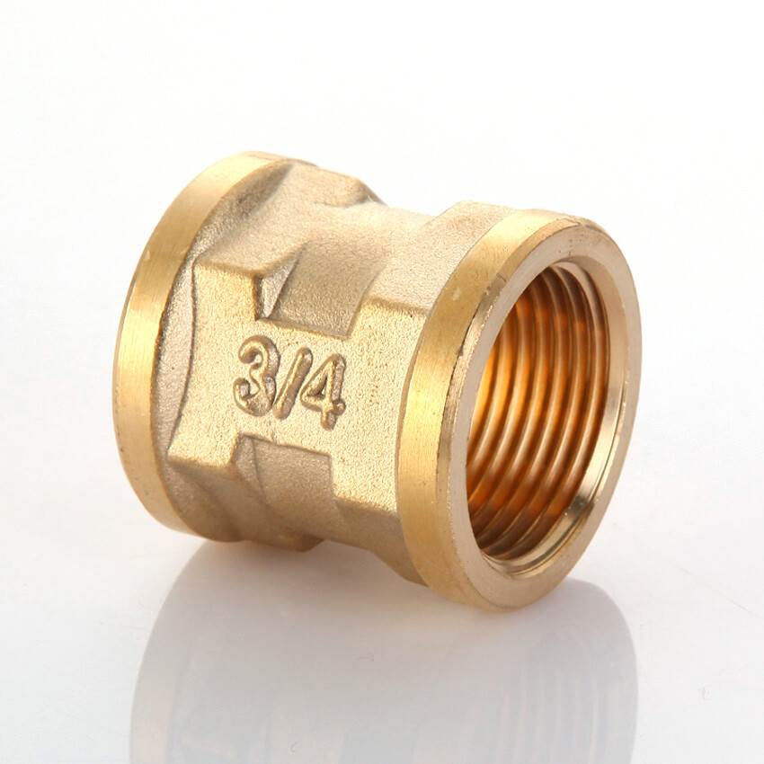 1/2″ 3/4″ 1″ Brass Female Thread Coupler Joiner Fitting Pipe Connector Adapter