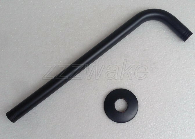Oil Rubbed Bronze Wall Mounted Rain Shower Arm Shower Head Fixed Pipe Zsh101