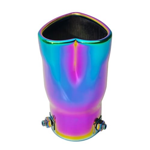 2.5 inch Inlet Fit For 1.75 2 2.25 Inch Exhaust Pepe Heart Shaped Colorful