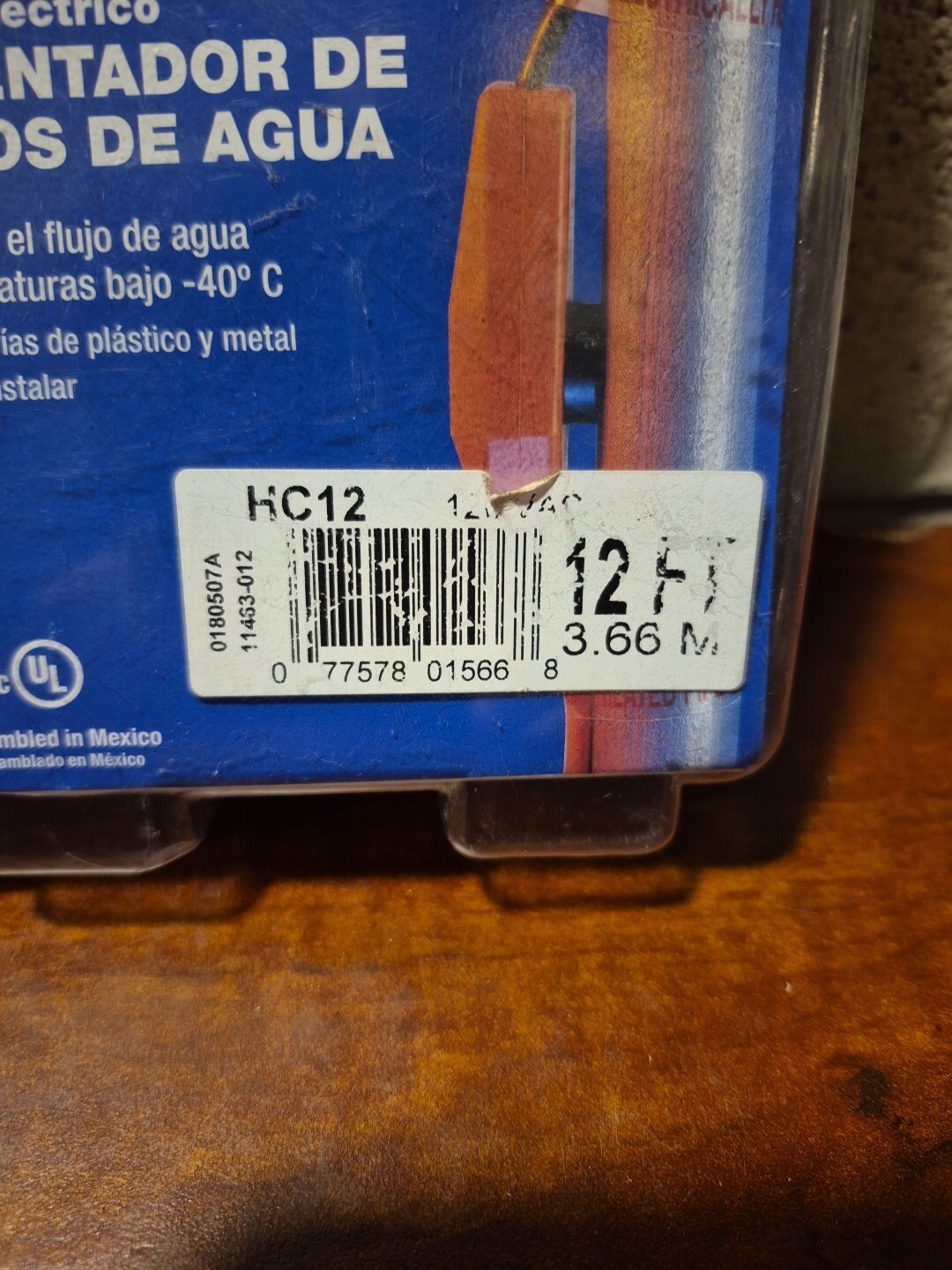 Frost King HC12 Cold Weather Valve and Pipe Heating Cable, 12′ A6