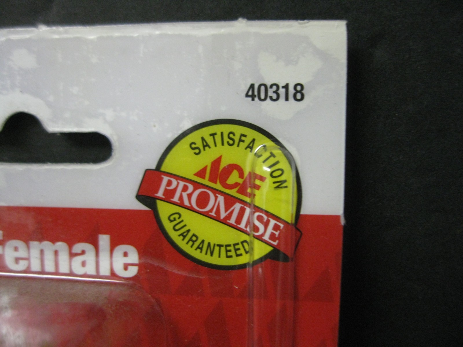 Ace Lot of 5 Straight Female Connector Iron Pipe Size Hook up 3/8 in OD 40318