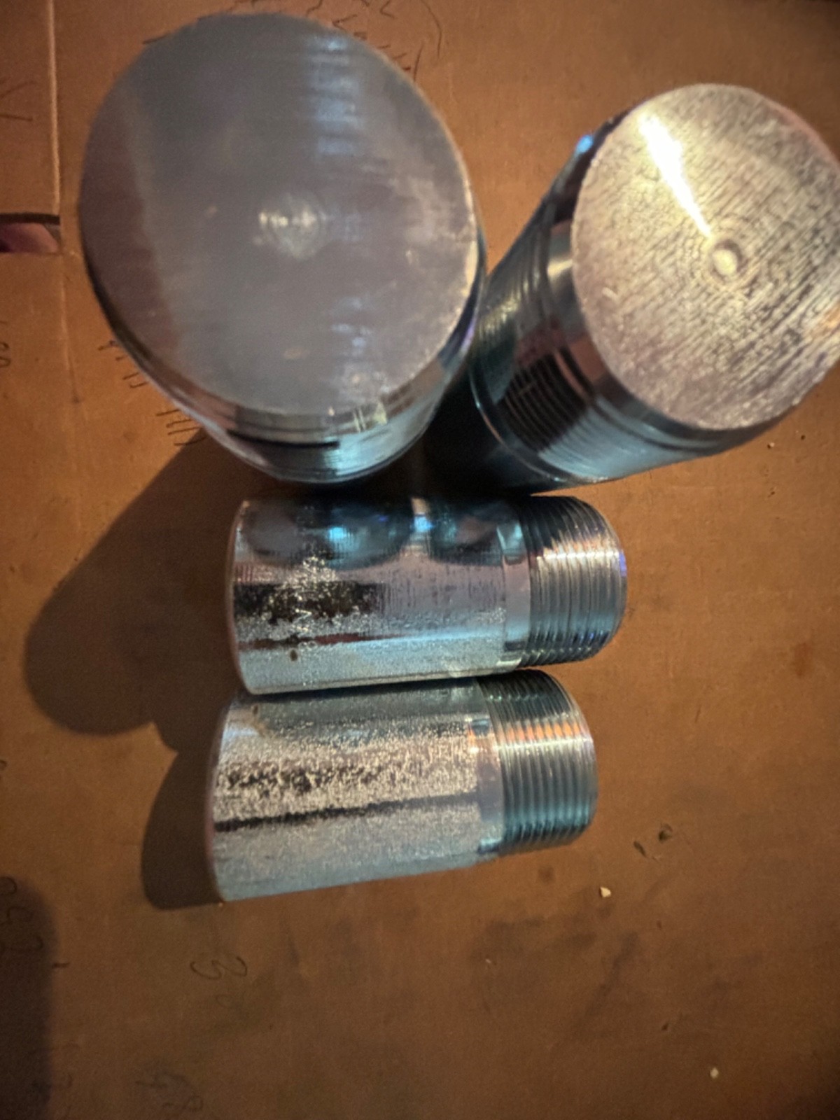 Set of 4 pcs 11/4” Plug Rounds Head Steel NPT WPB sp-95 USA made capitol mfg.