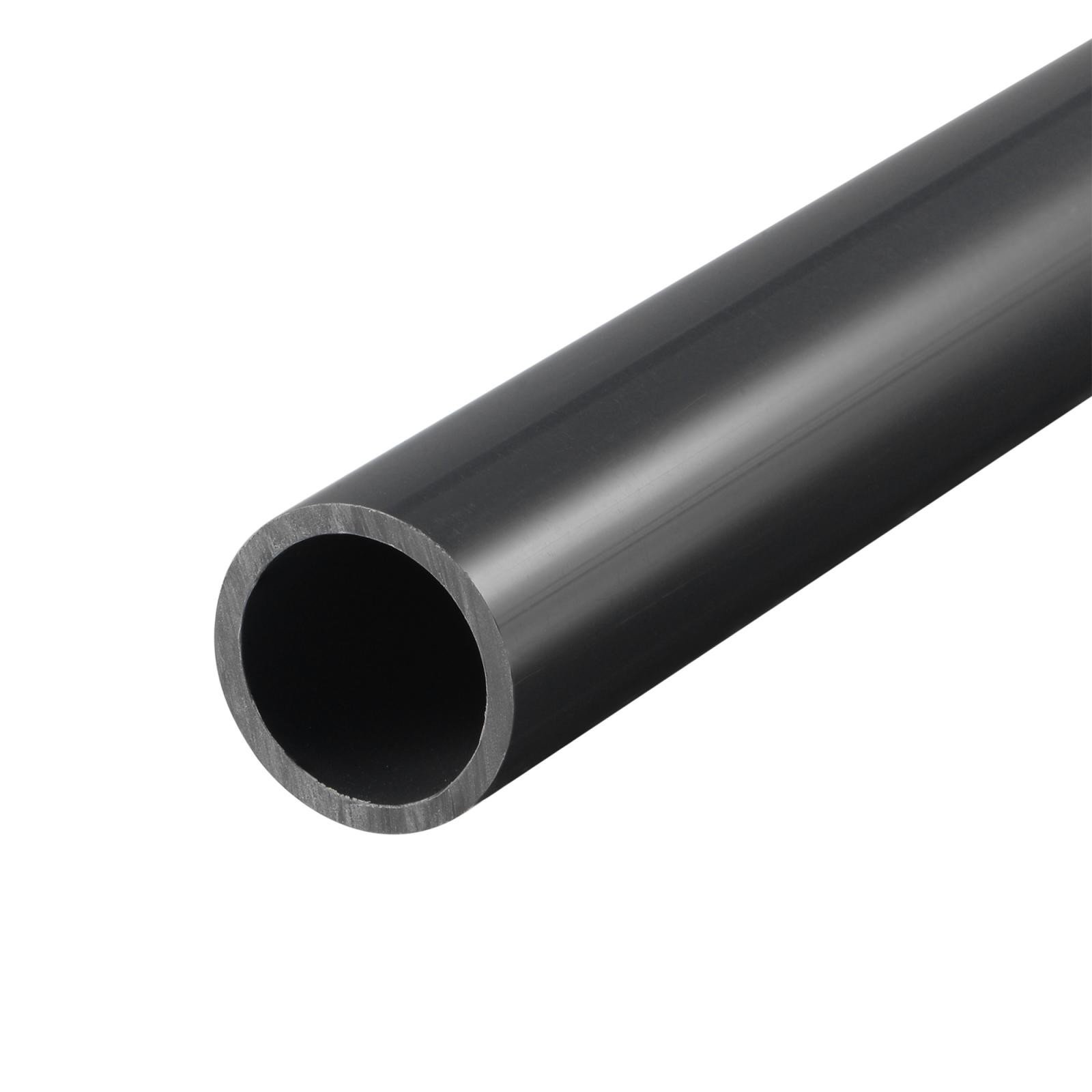 PVC Pipe 21mm ID x 25mm OD 0.5m Rigid Water Pipe Drain Pipe Black