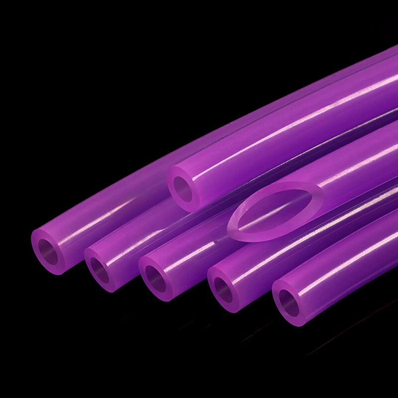 Purple Silicone Tube Food Grade Beer Milk Flexible Hose Pipe Soft Rubber 2mm-6mm